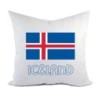 Cuscino divano letto Islanda bandiera federa e imbottitura 40x40 cm in poliestere