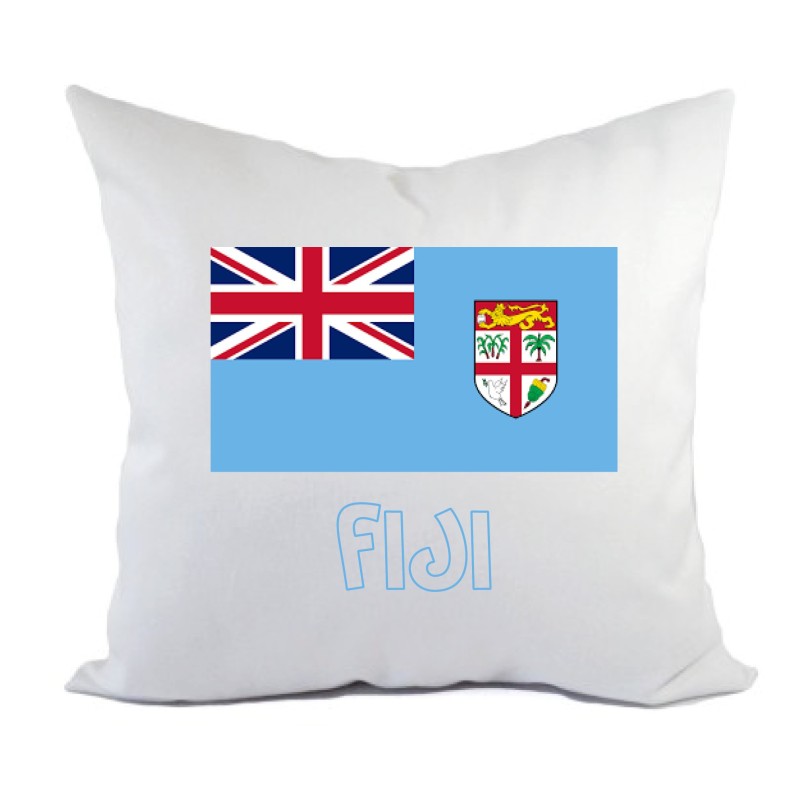 Cuscino divano letto Isole Fiji bandiera federa e imbottitura 40x40 cm in poliestere