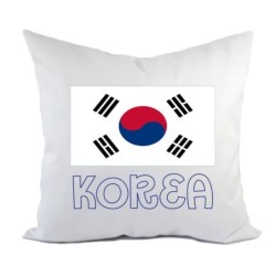 Cuscino divano letto Korea bandiera federa e imbottitura 40x40 cm in poliestere