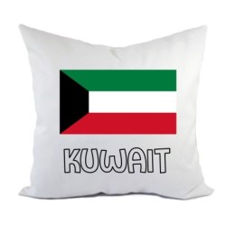 Cuscino divano letto Kuwait bandiera federa e imbottitura 40x40 cm in poliestere