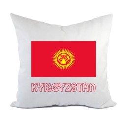 Cuscino divano letto Kyrgyzstan bandiera federa e imbottitura 40x40 cm in poliestere