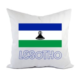 Cuscino divano letto Lesotho bandiera federa e imbottitura 40x40 cm in poliestere