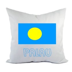 Cuscino divano letto bianco Palau con bandiera federa  40x40 cm in poliestere