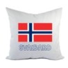 Cuscino divano letto bianco Svalbard con bandiera federa  40x40 cm in poliestere