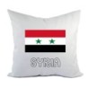 Cuscino divano letto bianco Syria con bandiera federa  40x40 cm in poliestere