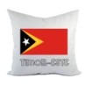 Cuscino divano letto bianco Timor Este con bandiera federa  40x40 cm in poliestere