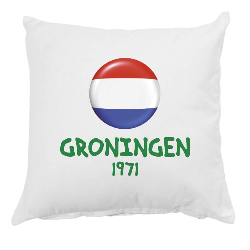 Cuscino Groningen Olanda con federa 40x40 letto divano 54 federa  in poliestere