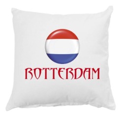 Cuscino Rotterdam Olanda con federa 40x40 letto divano 53 federa  in poliestere