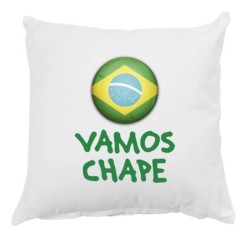 Cuscino Vamos Chapecoense Brasile con federa 40x40 letto divano 37 federa  in poliestere