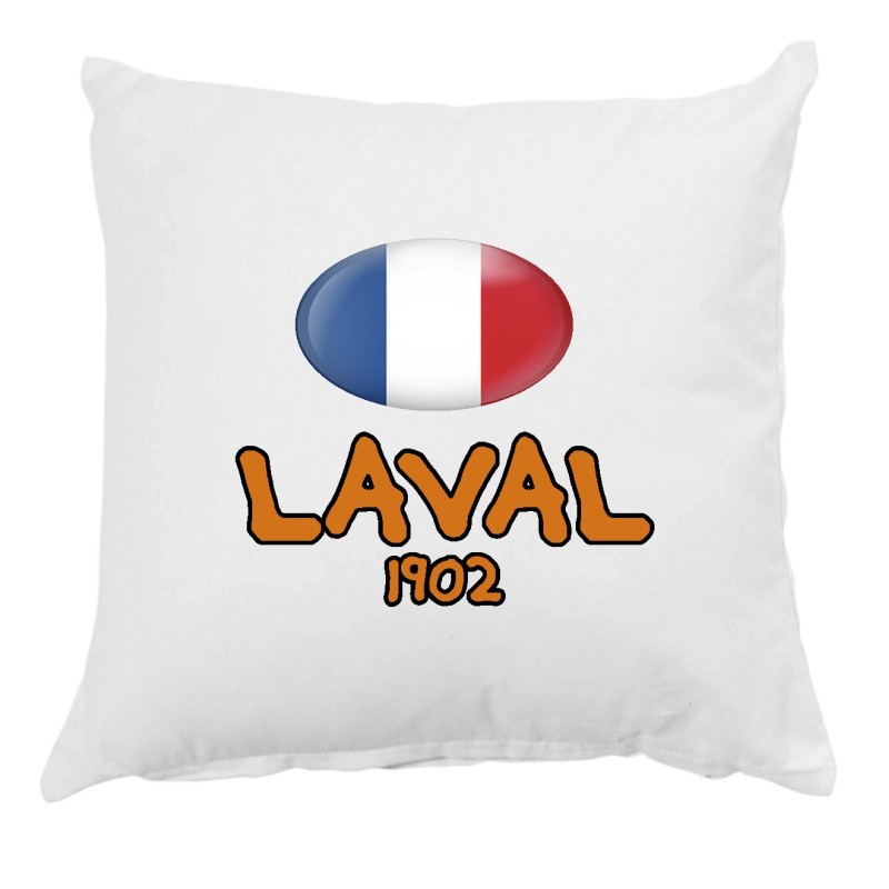 Cuscino Laval 1902 Francia con federa 40x40 letto divano 47 federa  in poliestere