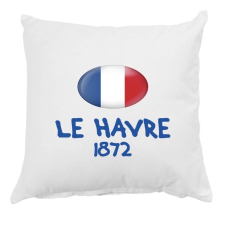 Cuscino Le Havre 1872 Francia con federa 40x40 letto divano 40 federa  in poliestere