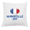 Cuscino Marsiglia 1899 Francia con federa 40x40 letto divano 25 federa  in poliestere