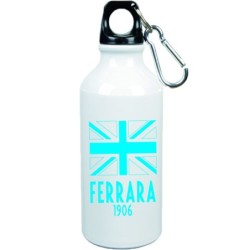 Boraccia bottiglia Ferrara con bandiera da 500 ml con moschettone - Sport tempo libero, picnic, scuola, bambino bambino