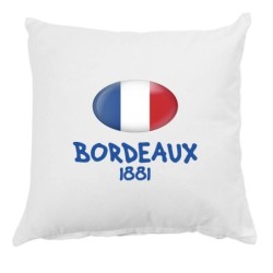 Cuscino Bordeaux anno 1881 cittàFrancia con federa 40x40 letto divano 21   poliestere
