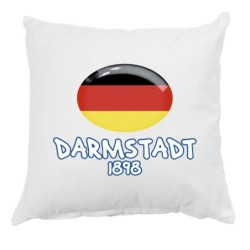 Cuscino Darmstadt anno 1898 città Germania con federa 40x40 letto divano 14   poliestere