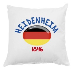 Cuscino Heidenhaim anno 1846 città Germania con federa 40x40 letto divano 18   poliestere