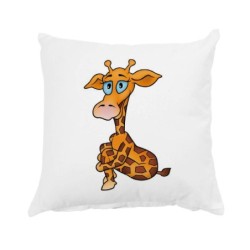 Cuscino   giraffa rannicchiata 40x40 cm imbottito n. 224 con federa 40x40 letto  5   poliestere