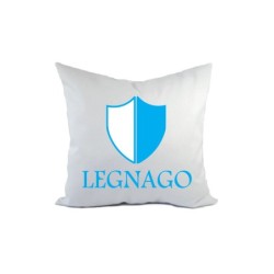 Cuscino con imbottituira Legnago biancoazzurro con federa 40x40 letto divano 5   poliestere