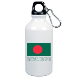 Borraccia Bangladesh bandiera da 500 ml alluminio17 con moschettone - Sport tempo libero