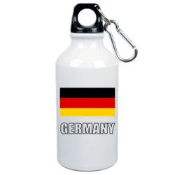 Borraccia Germania bandiera da 500 ml alluminio78 con moschettone - Sport tempo libero