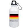 Borraccia Germania bandiera da 500 ml alluminio78 con moschettone - Sport tempo libero
