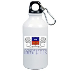 Borraccia Mayotte bandiera da 500 ml alluminio135 con moschettone - Sport tempo libero