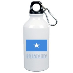 Borraccia Somalia bandiera da 500 ml alluminio196 con moschettone - Sport tempo libero