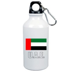 Borraccia UAE Emirati Arabi bandiera da 500 ml alluminio224 con moschettone - Sport tempo libero