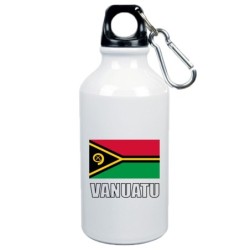 Borraccia Vanuatu bandiera da 500 ml alluminio229 con moschettone - Sport tempo libero