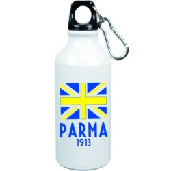Borraccia Parma con bandiera da 500 ml con moschettone - Sport tempo libero, picnic,
