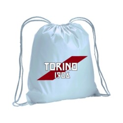 Sacca zainetto sportivo bandiera Torino / lacci rinforzo sugli angoli 30x45 cm
