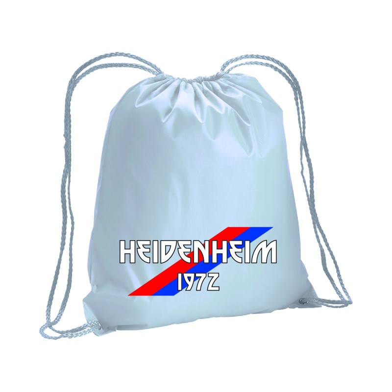 Sacca zainetto sportivo bandiera Heidenheim / lacci rinforzo sugli angoli 30x45 cm