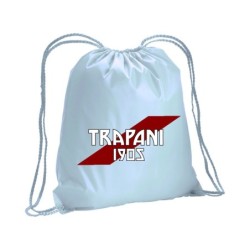 Sacca zainetto sportivo bandiera Trapani / lacci rinforzo sugli angoli 30x45 cm