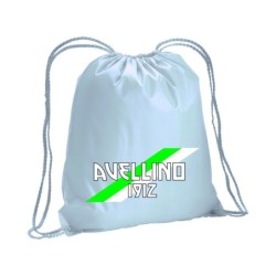 Sacca zainetto sportivo bandiera Avellino / lacci rinforzo sugli angoli 30x45 cm