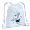 Sacca zainetto sportivo ape animali cartoon bimbo / 145 / lacci rinforzo sugli angoli 30x45 cm