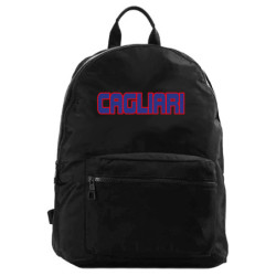 Zaino ultras CAGLIARI rossoblù in nylon con tasche cerniera e spalline