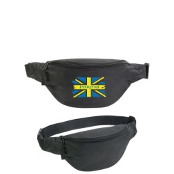 Marsupio stampato Parma Gialloblu bandiera grunge - 1 tasca - cintura regolabile