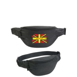 Marsupio stampato Roma giallorossa bandiera grunge - 1 tasca - cintura regolabile