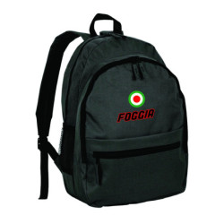 Zaino ultras FOGGIA con stemma Italia tricolore in nylon con tasche cerniera e spalline