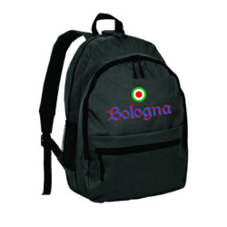 Zaino ultras BOLOGNA stadio in nylon con tasche cerniera e spalline
