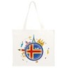 Borsa shopper Isole Aland viaggi astratto bandiera14