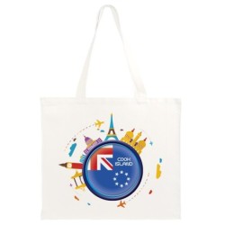 Borsa shopper Isole Cook viaggi astratto bandiera46
