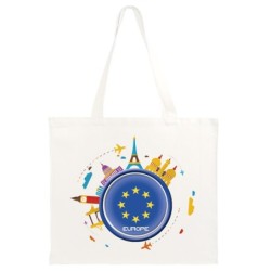 Borsa shopper Unione Europea viaggi astratto bandiera80